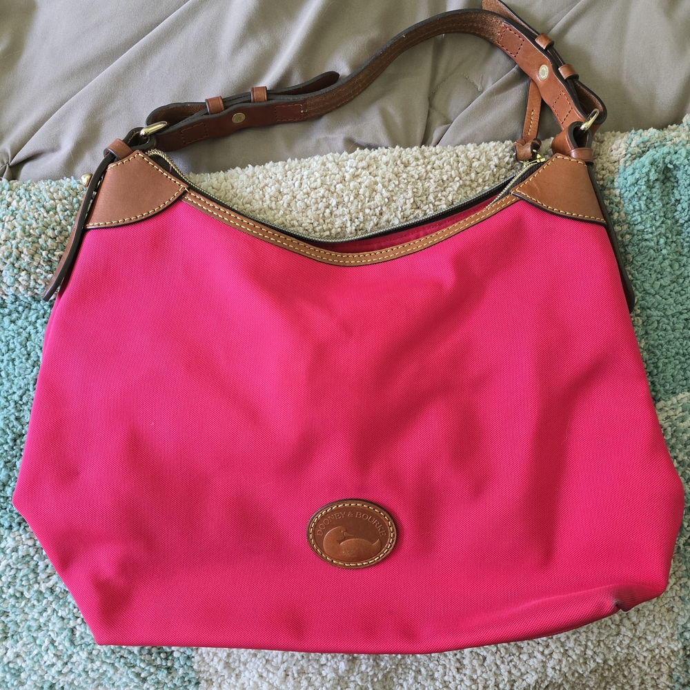Dooney & Bourke Nylon Large Erica Shoulder Bag in Pink